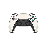 game controller, gamepad, joystick, gaming console, wireless controller, gaming accessory, play, game, user-friendly, entertainment, digital, black, white, video gaming, modern, electronics, control, home entertainment, toy