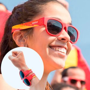 Sunfold Spain Red oprolbare zonnebril met UV400
