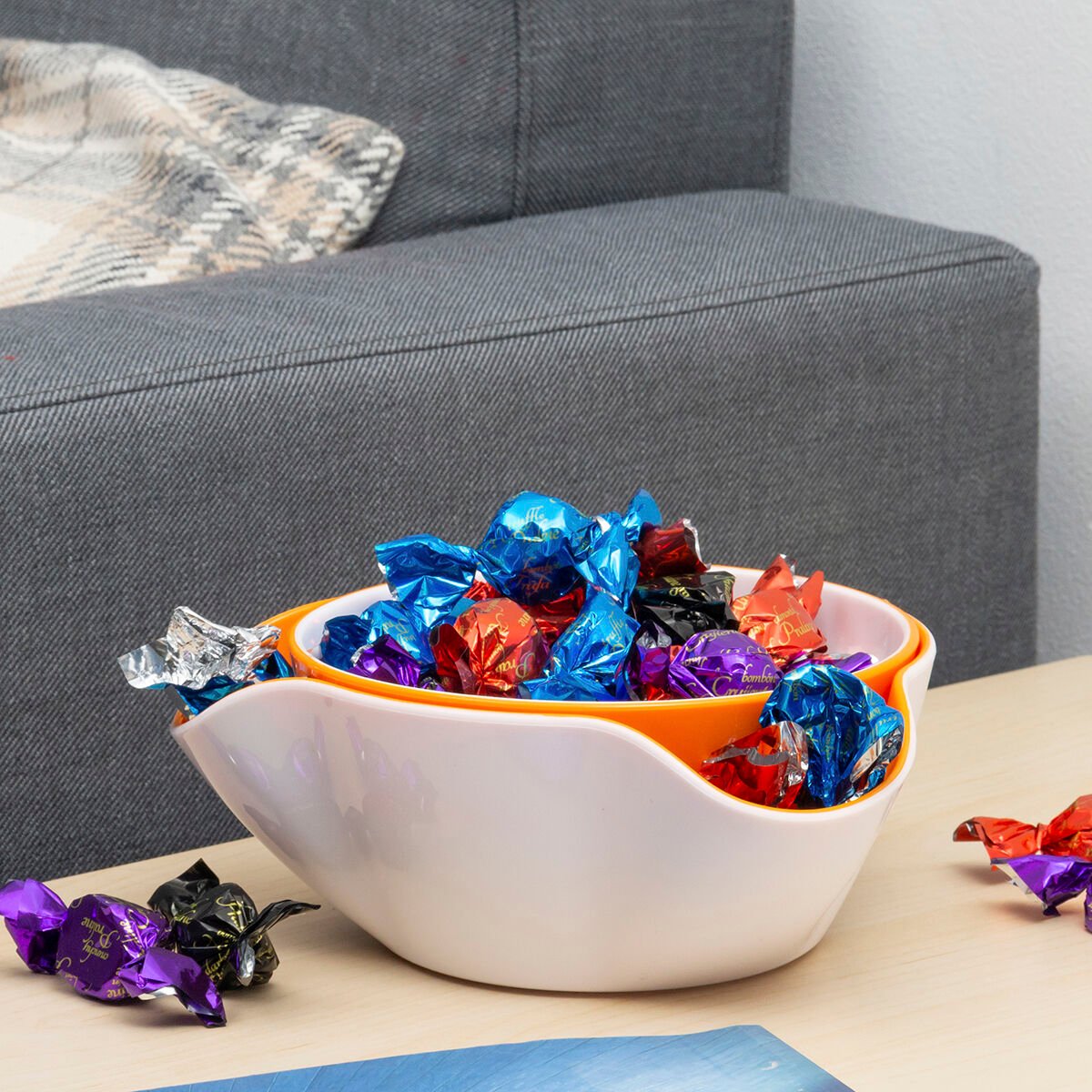 2 in 1 Aperitiefschaaltjes InnovaGoods 2 Onderdelen – afbeelding 5