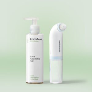 CBD gezichtsreinigingsset met oplaadbare hydro-reiniger