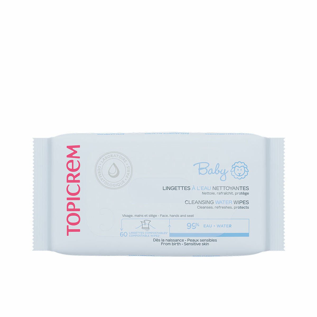 Vochtige doekjes Topicrem BABY (60 Stuks)