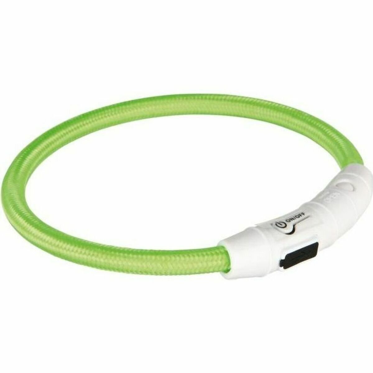 LED-halsband voor huisdieren Trixie Flash USB Groen