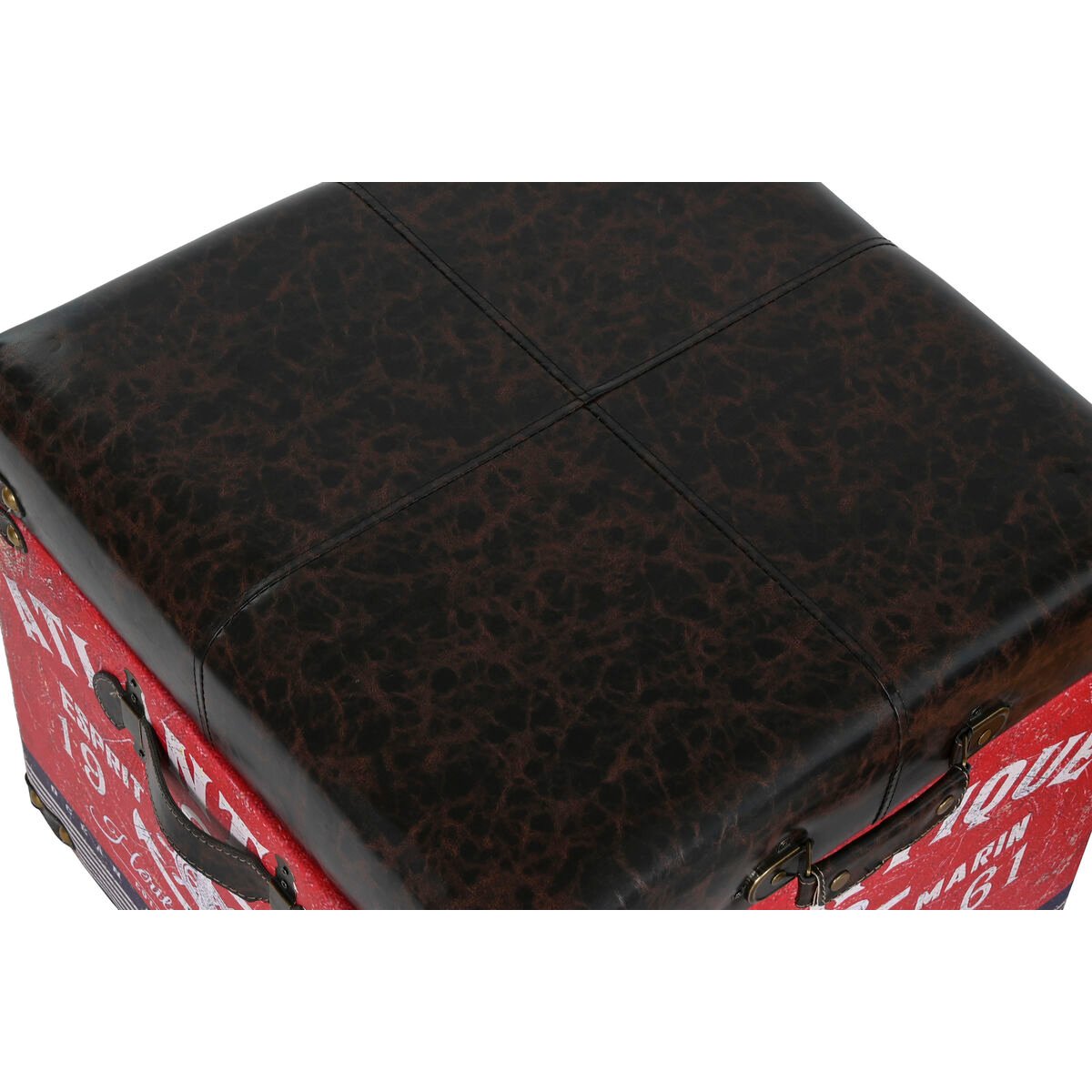 Set decoratieve dozen Home ESPRIT Bruin Multicolour Polyurethaan Hout Vintage (3 Onderdelen) – afbeelding 2