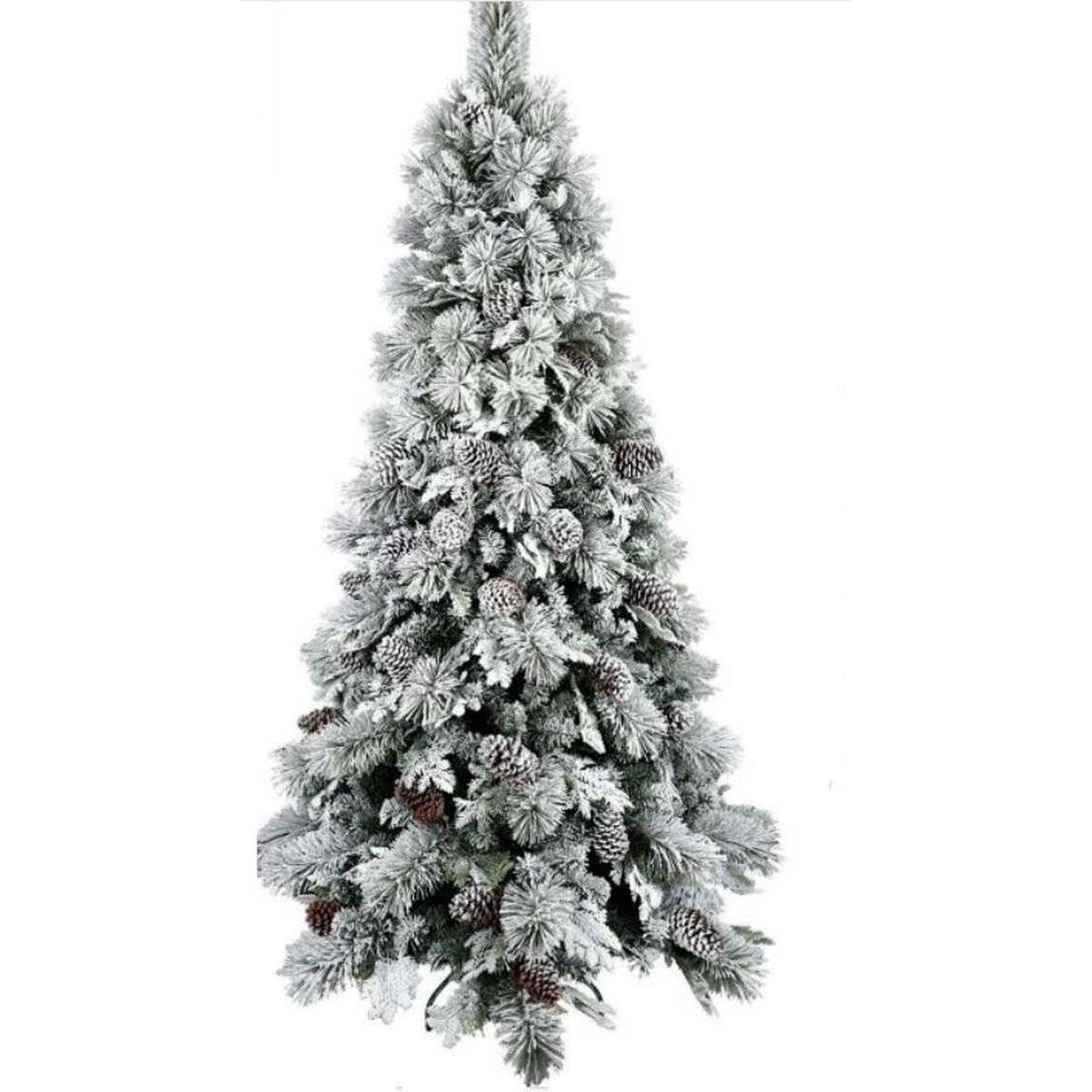 Kerstboom Home ESPRIT Wit PVC Aluminium Besneeuwd 94 X 94 X 150 CM
