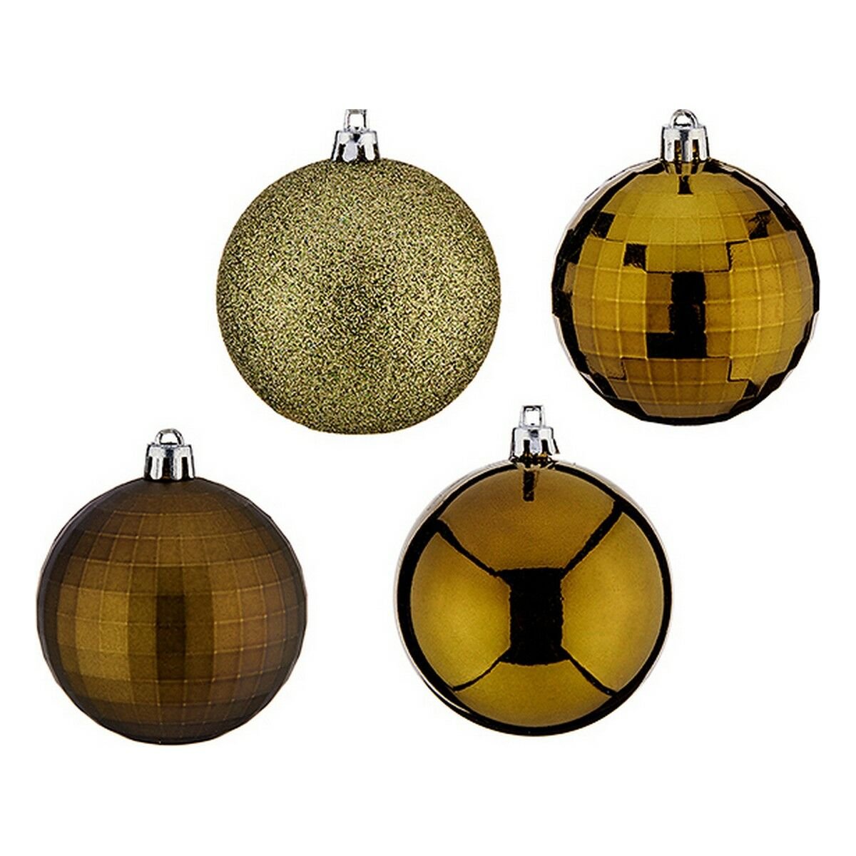 Kerstballen Krist+ Groen PVC Ø 7 cm 50 Stuks