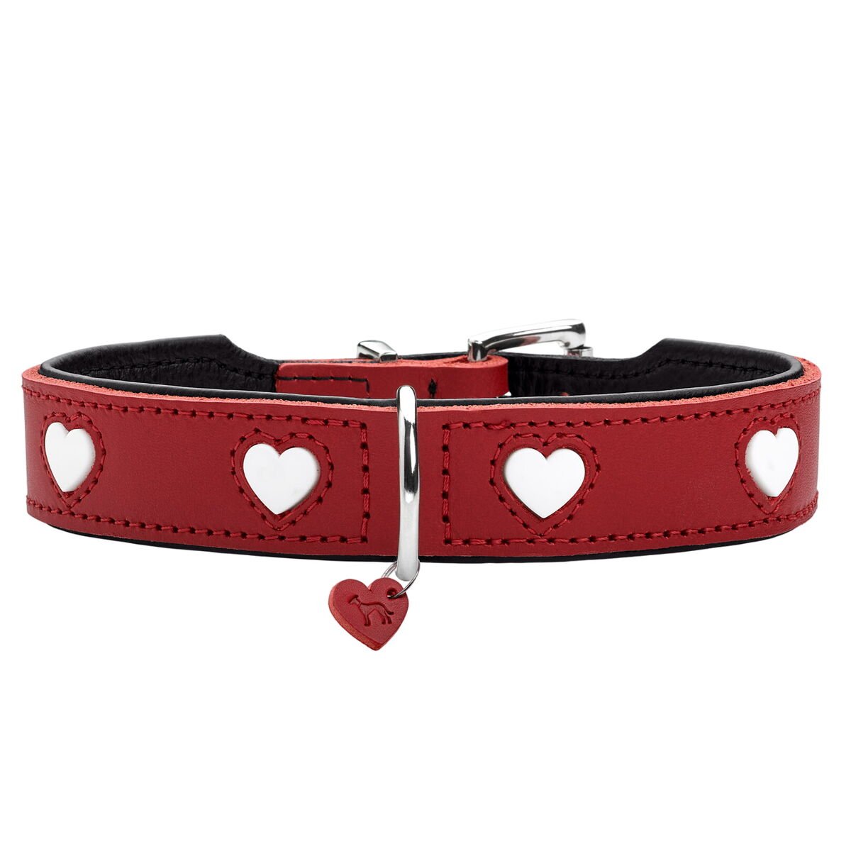 Hondenhalsband Hunter Love Rood XS 24-28 cm