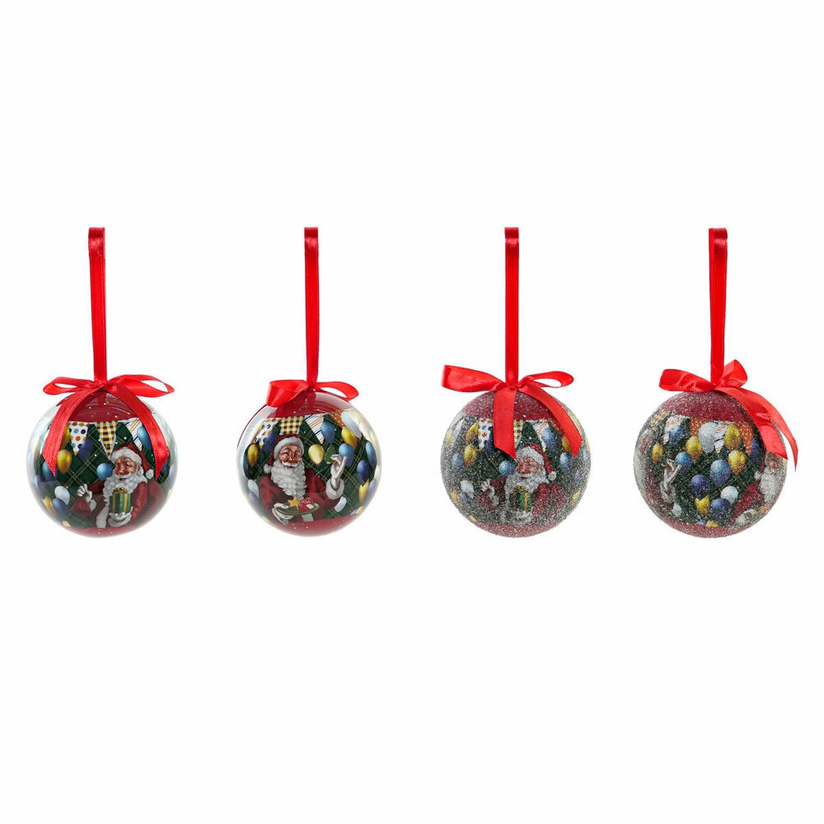 Kerstballen DKD Home Decor Kerstman PVC (7 pcs) (7.5 x 7.5 x 12 cm)