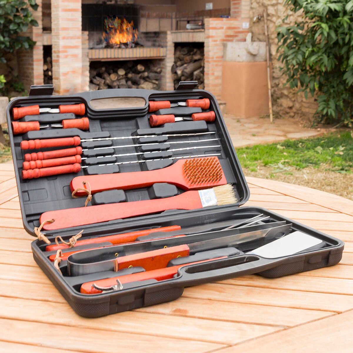 Barbecuekoffer Barbecase InnovaGoods 18 Onderdelen – afbeelding 2