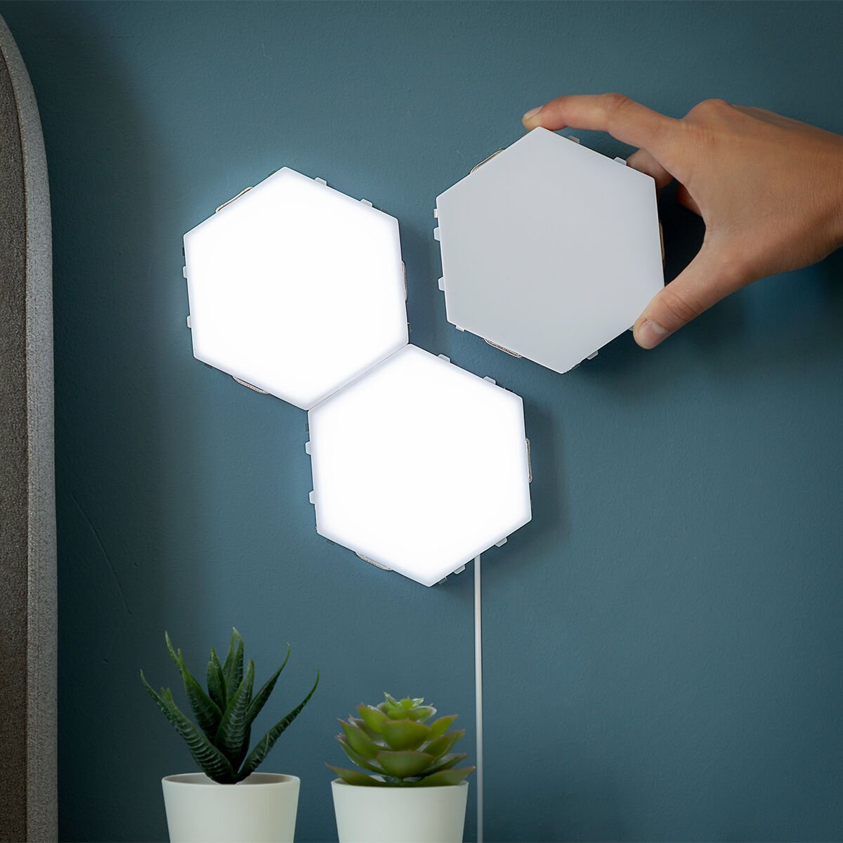 Set van modulaire magnetische LED-panelen met touch control Tilight InnovaGoods (Set van 3)