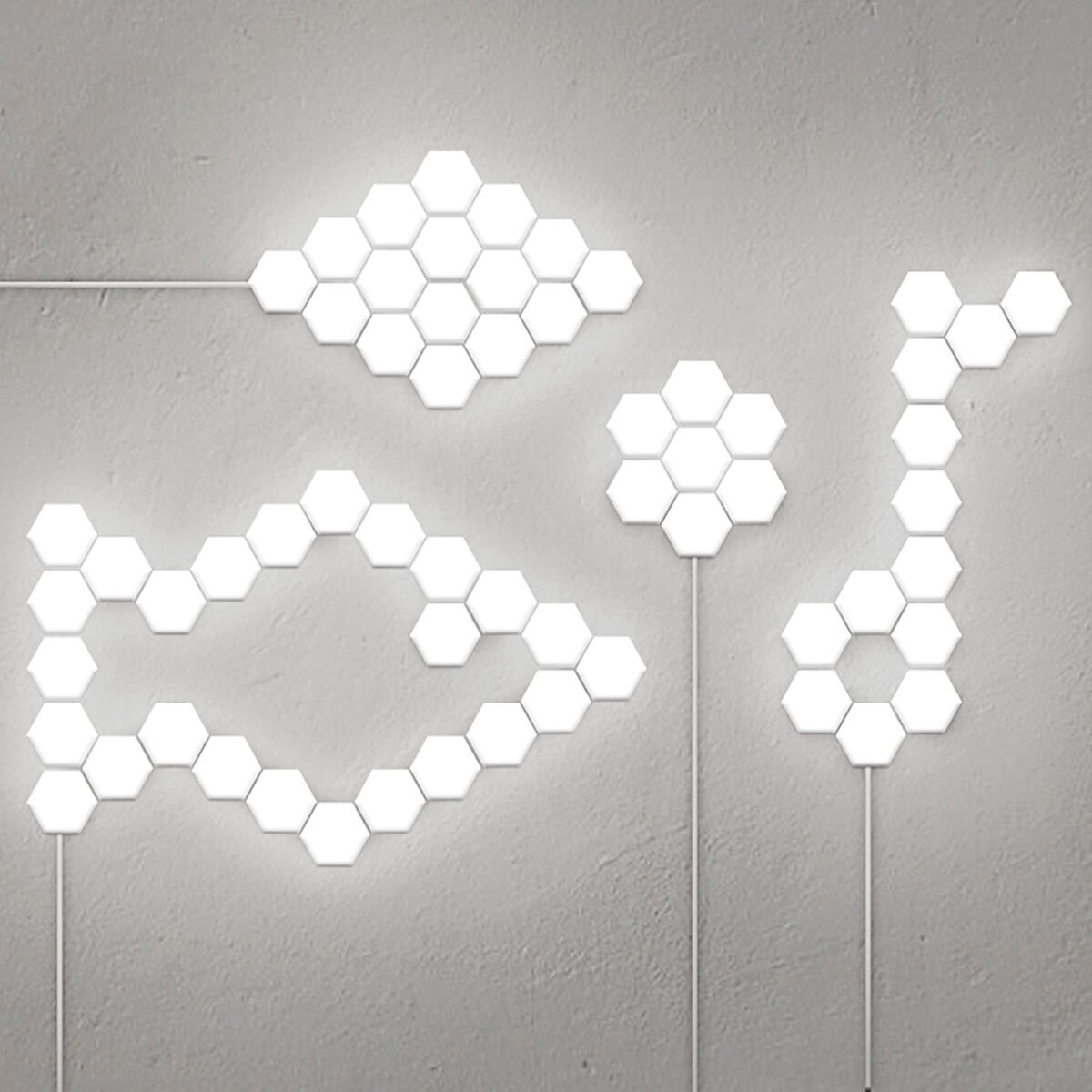 Set van modulaire magnetische LED-panelen met touch control Tilight InnovaGoods (Set van 3) – afbeelding 9