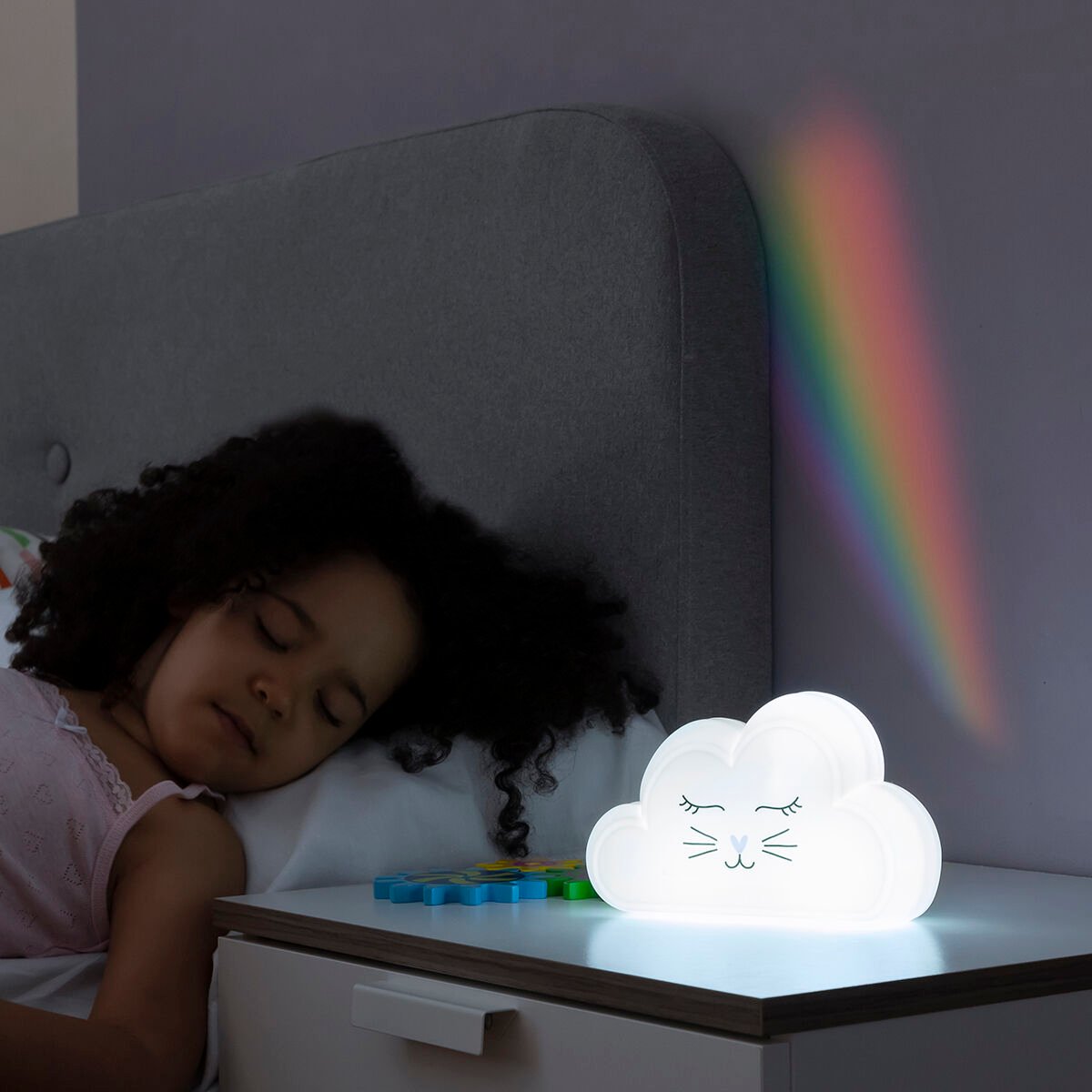 Lamp met regenboogprojector en stickers Claibow InnovaGoods – afbeelding 4