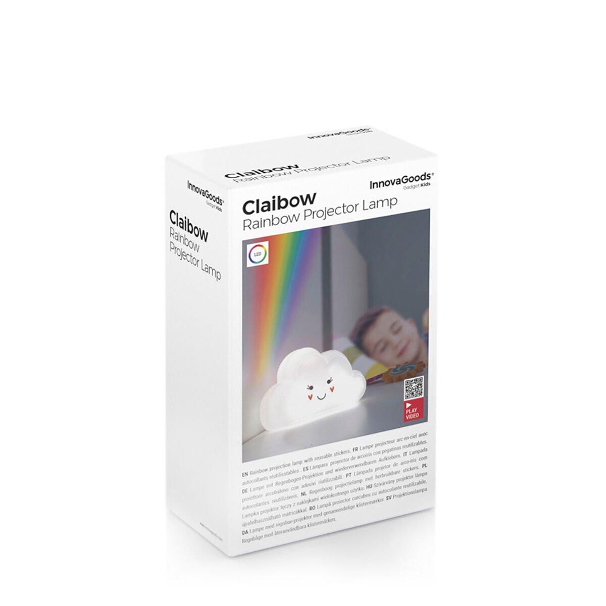 Lamp met regenboogprojector en stickers Claibow InnovaGoods – afbeelding 14